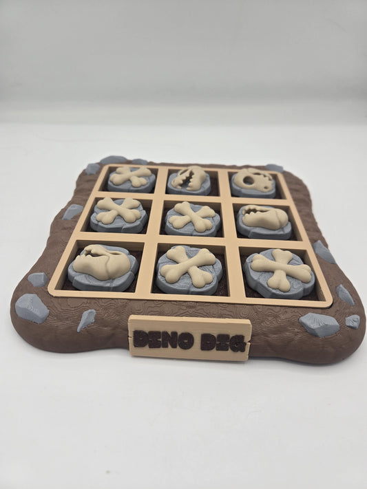 Dino Dig Dinosaur Fossil Themed Tic-Tac-Toe Game Board | 3D Print
