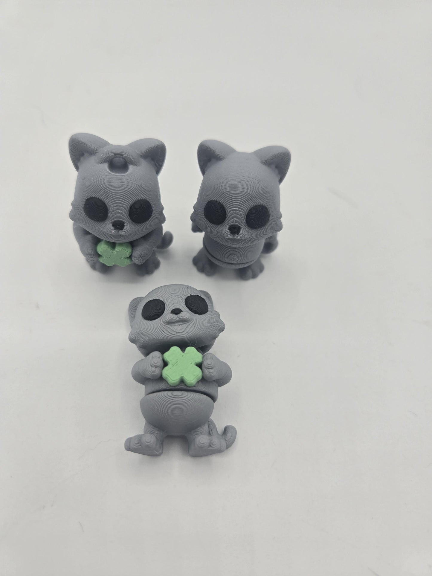 Tiny Lucky Cat Articulated 3D Print | St. Patrick's Day Themed Mini