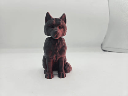Wolf Bobble Head 3D Print