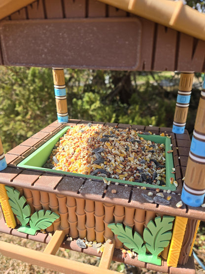 Tiki Bar Style Bird Feeder (PLA) 3D Print