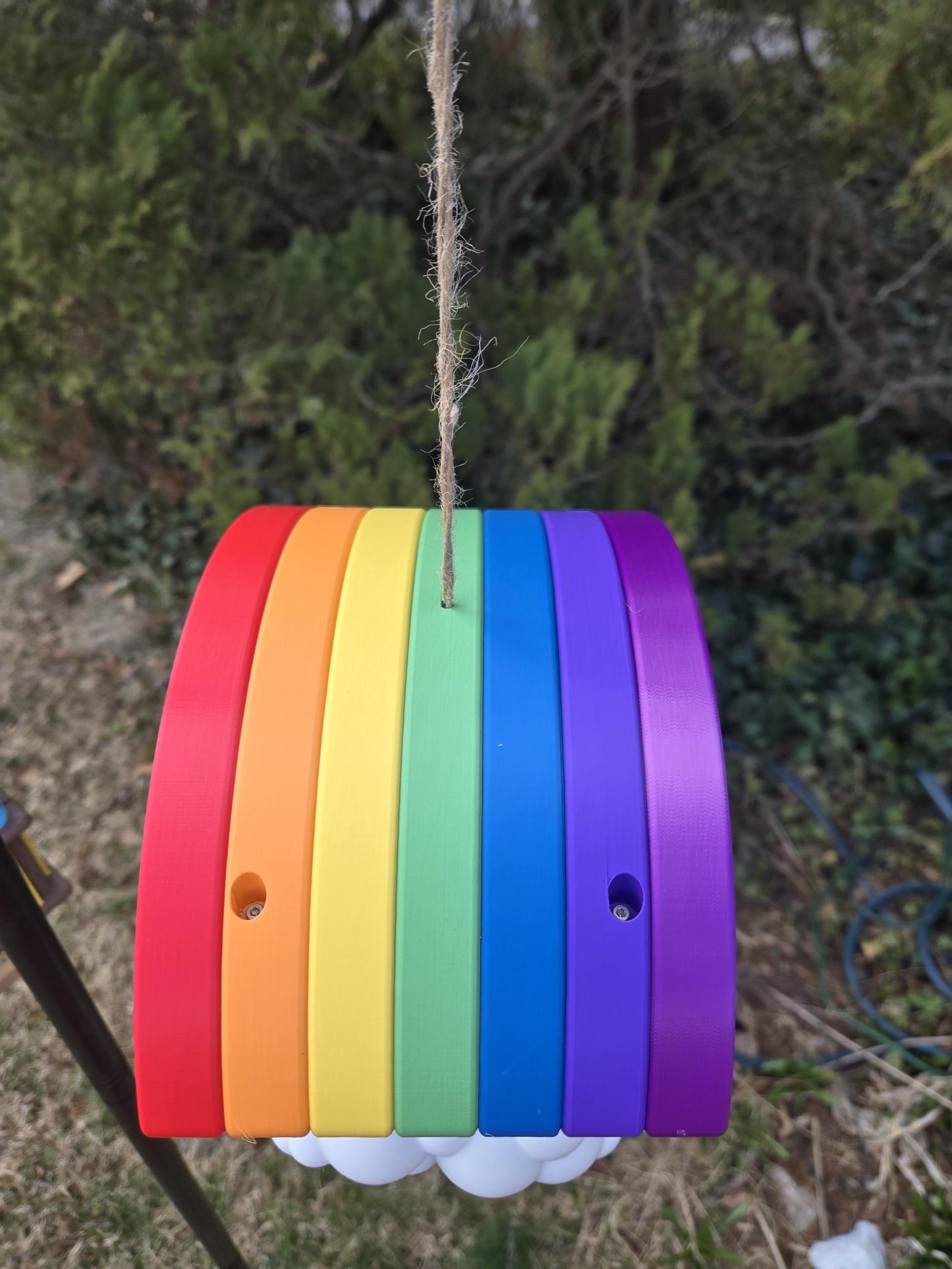 Rainbow Cloud Bird Feeder (PLA) 3D Print
