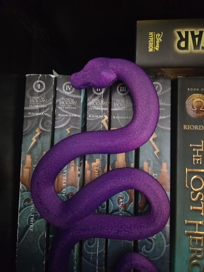 Snake Book Spiner Hugger Insert Bookshelf Decor 3D Print