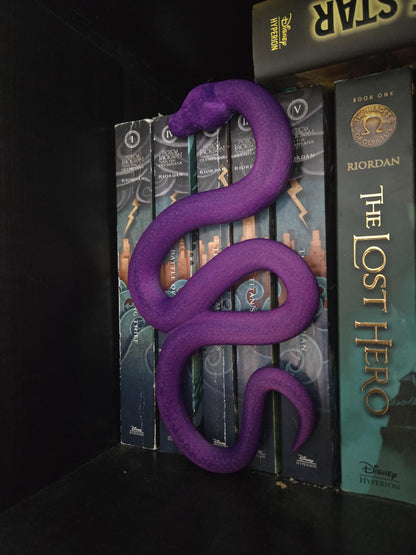 Snake Book Spiner Hugger Insert Bookshelf Decor 3D Print