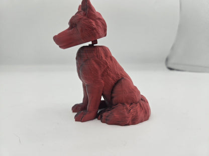 Wolf Bobble Head 3D Print