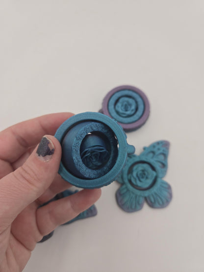 Spring Flower Circle or Butterfly Fidget Spinner 3D Print