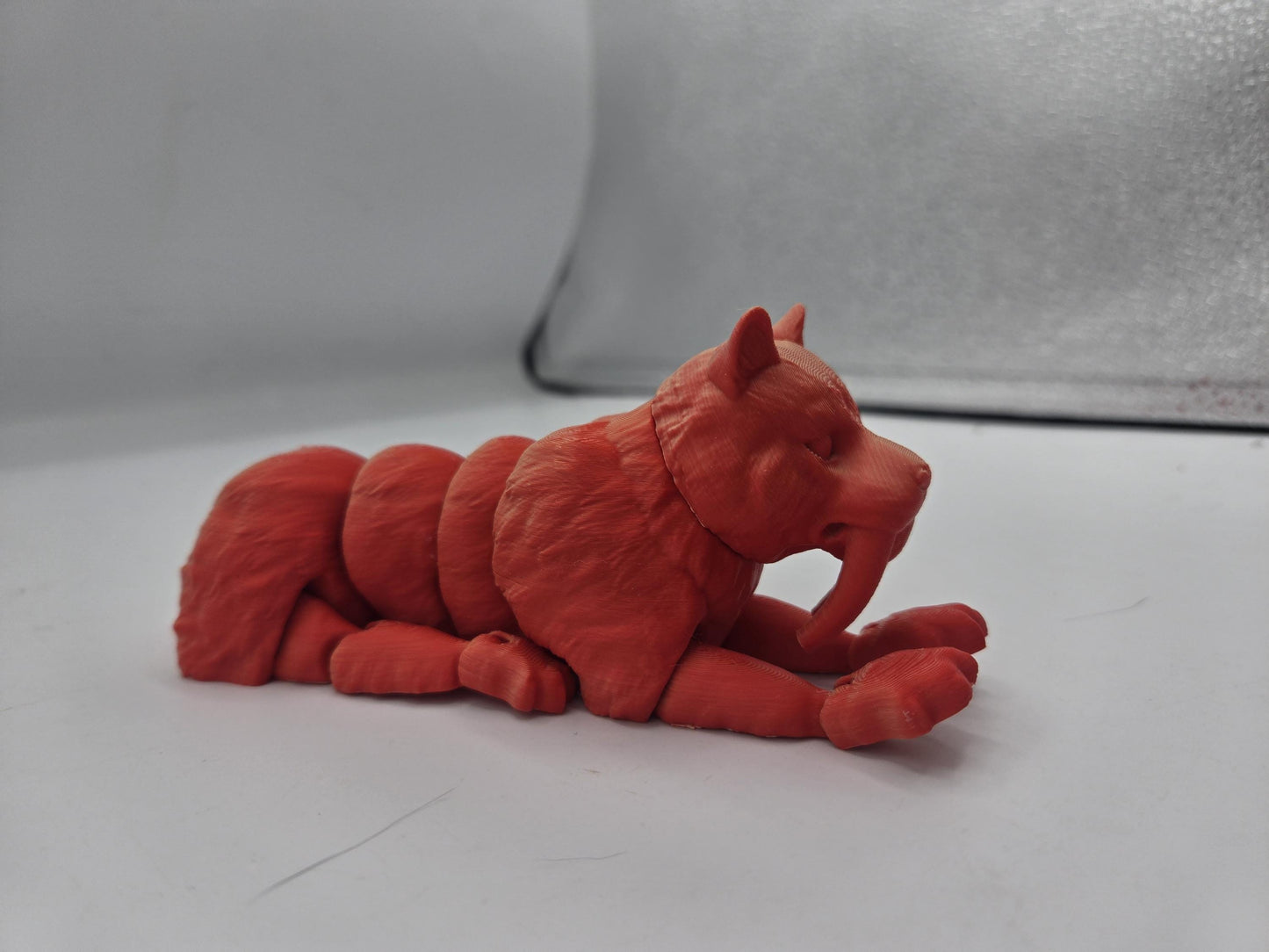 Prehistoric Sabertooth Big Cat Articulated Flexi 3D Print