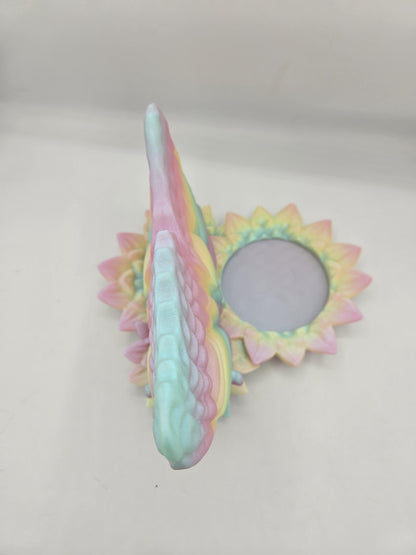 Butterfly Book Stand with Sunflower-Shaped Tray/Beverage Holder | 3D Print