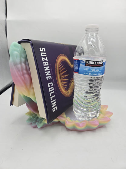Butterfly Book Stand with Sunflower-Shaped Tray/Beverage Holder | 3D Print