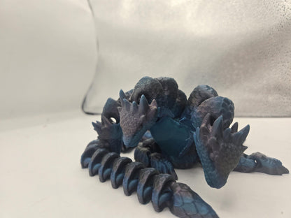 Hydra Three Headed Dragon Articulated Flexi 3D Print