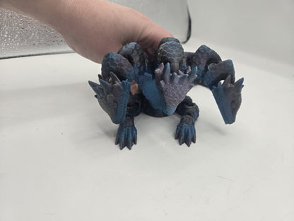 Hydra Three Headed Dragon Articulated Flexi 3D Print