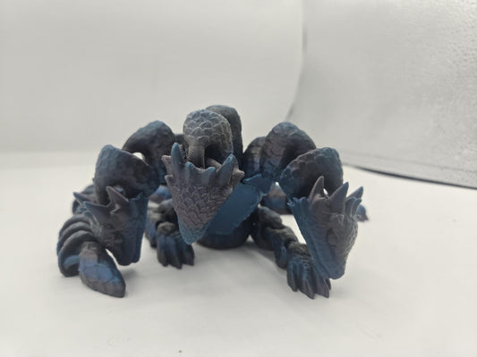 Hydra Three Headed Dragon Articulated Flexi 3D Print