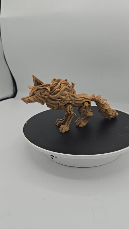 Elden Wood Wolf Flexi Articulated 3D Print