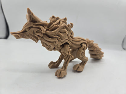 Elden Wood Wolf Flexi Articulated 3D Print