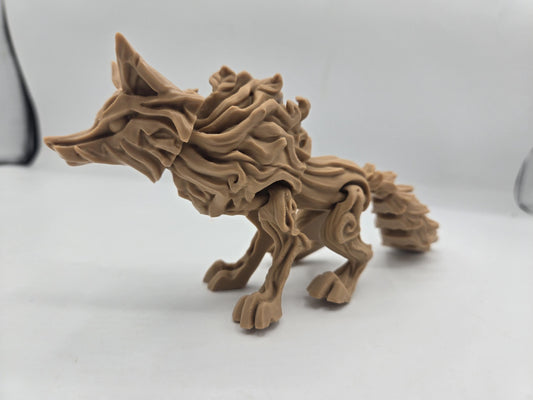 Elden Wood Wolf Flexi Articulated 3D Print