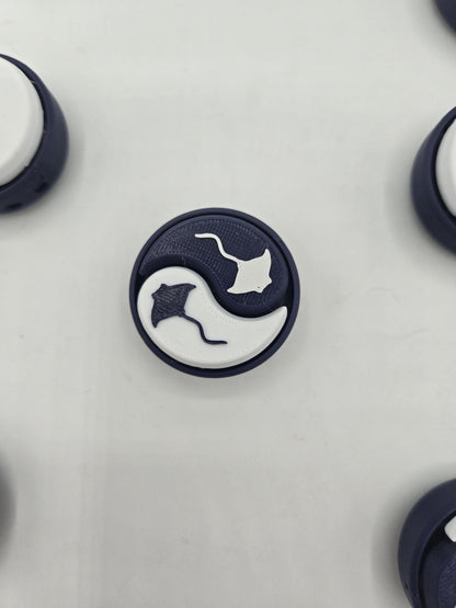 Yin Yang Dual Clicker Mechanical Key Switch Fidget 3D Print