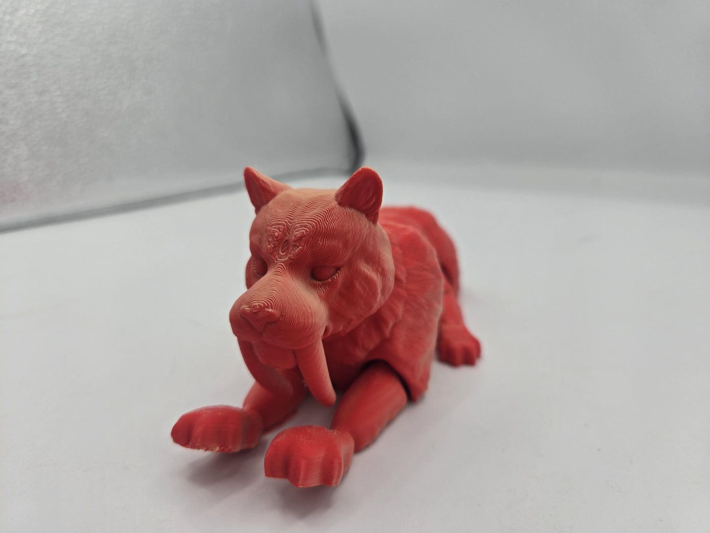 Prehistoric Sabertooth Big Cat Articulated Flexi 3D Print