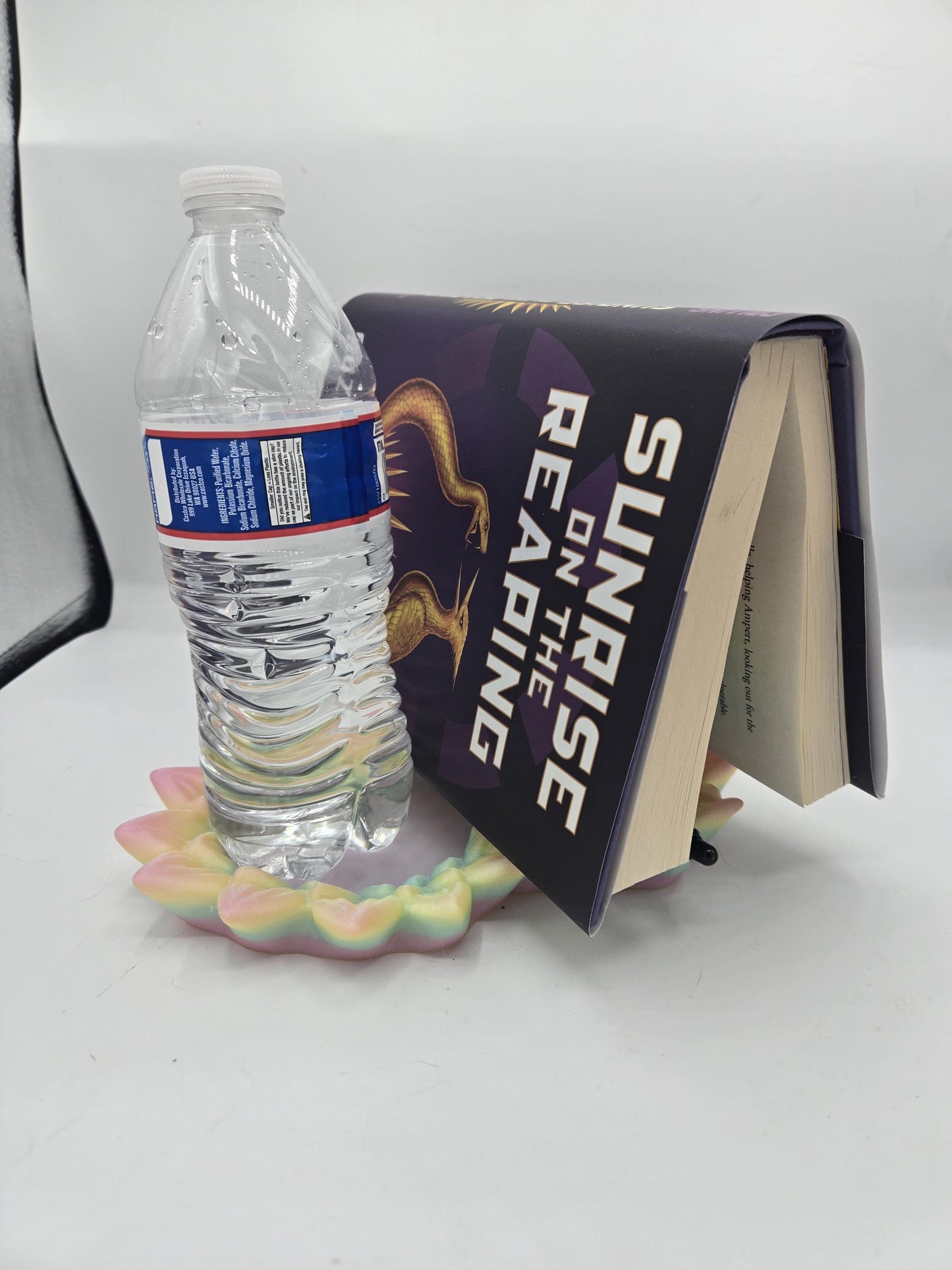 Butterfly Book Stand with Sunflower-Shaped Tray/Beverage Holder | 3D Print