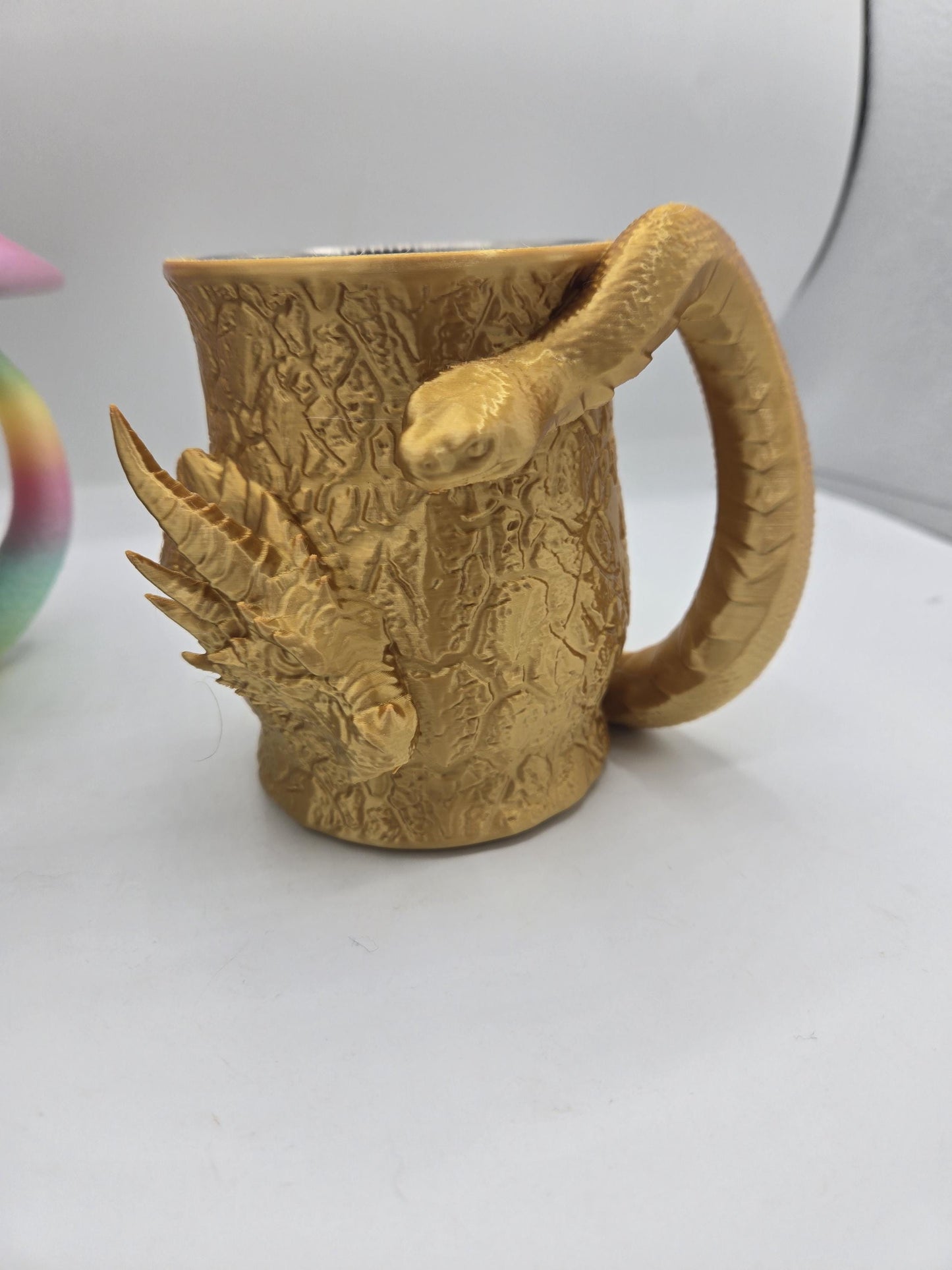 Fantasy Mug Mushroom Frog or Dragon and Snake with Stainless Steel Insert Cup 3D Print