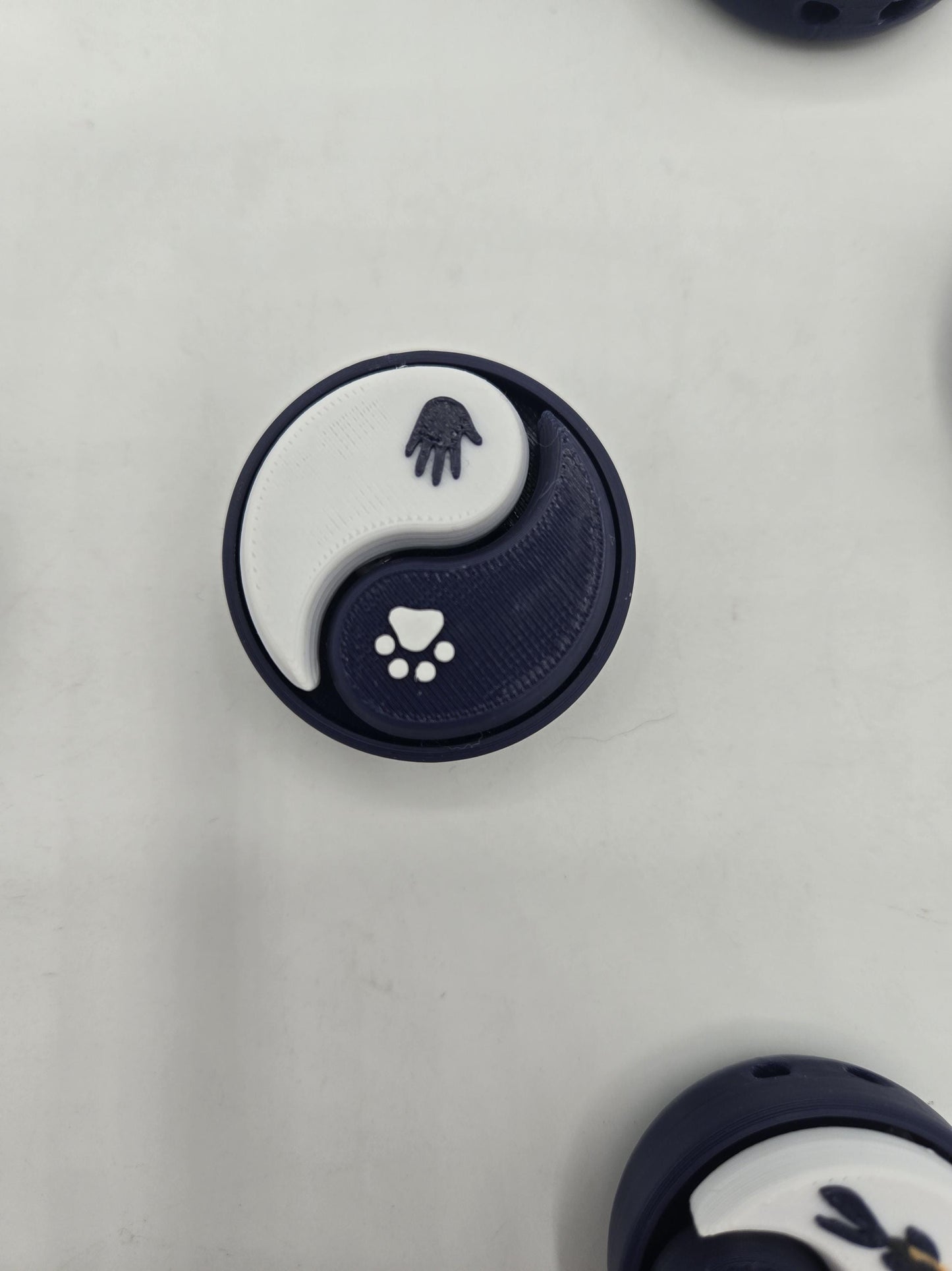 Yin Yang Dual Clicker Mechanical Key Switch Fidget 3D Print