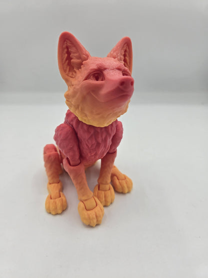 Flexi Fox Cute Animated Style 3D Print