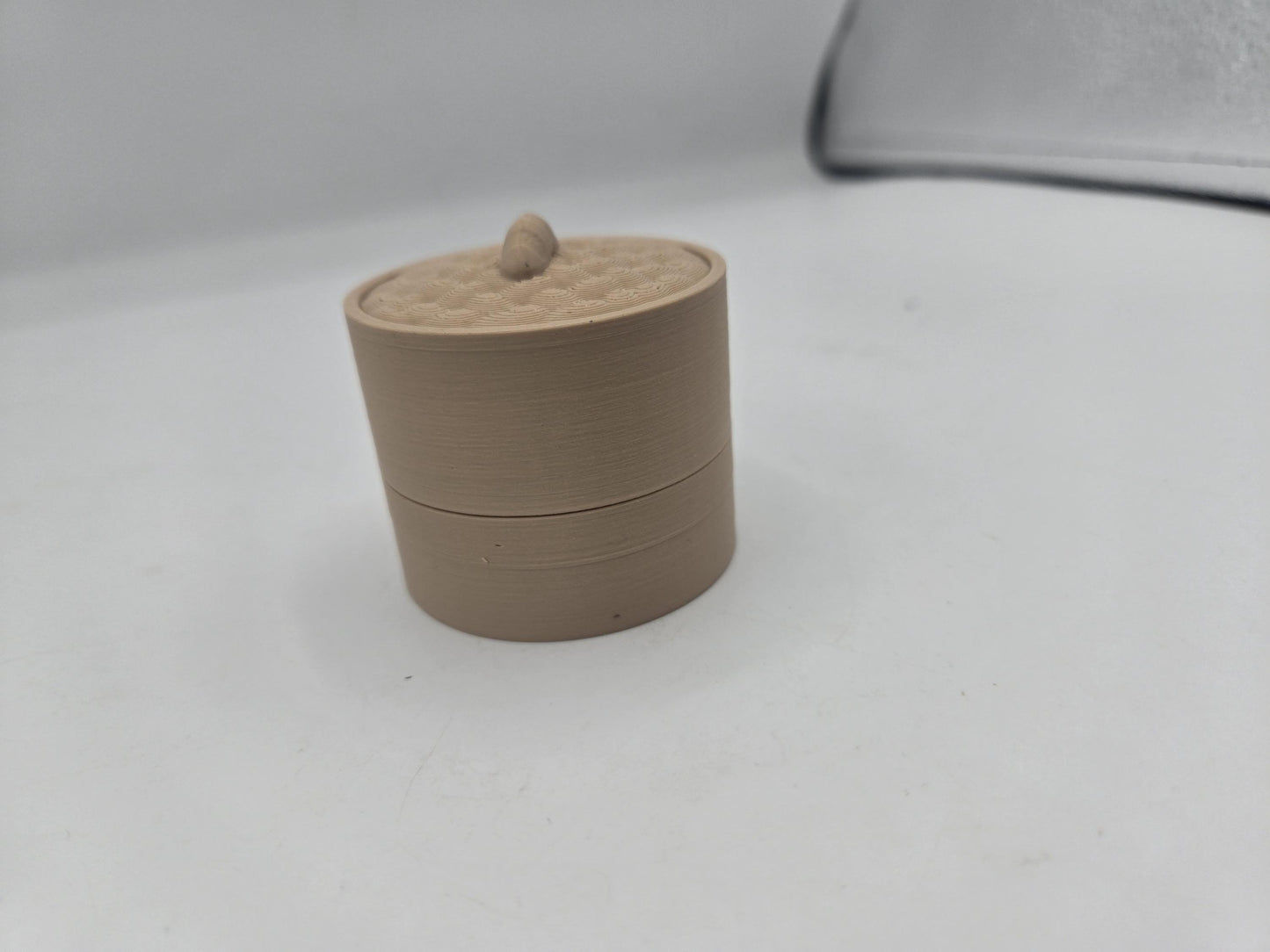 Dumpling Basket Fidget Clicker | Mechanical Key Switch | 3D Printed Desk Toy | Optional Lid & Keychain