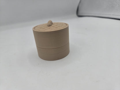 Dumpling Basket Fidget Clicker | Mechanical Key Switch | 3D Printed Desk Toy | Optional Lid & Keychain