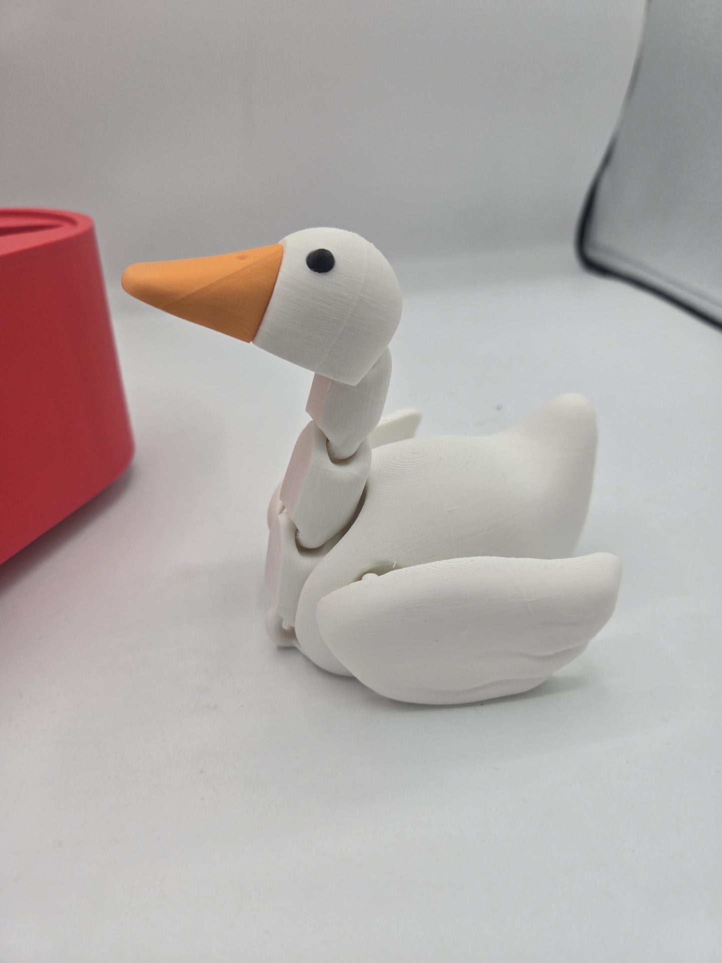 Duck Flexi with Heart Box and Silly Message 3D Print