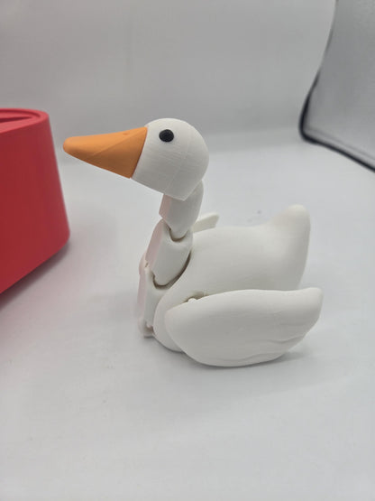 Duck Flexi with Heart Box and Silly Message 3D Print