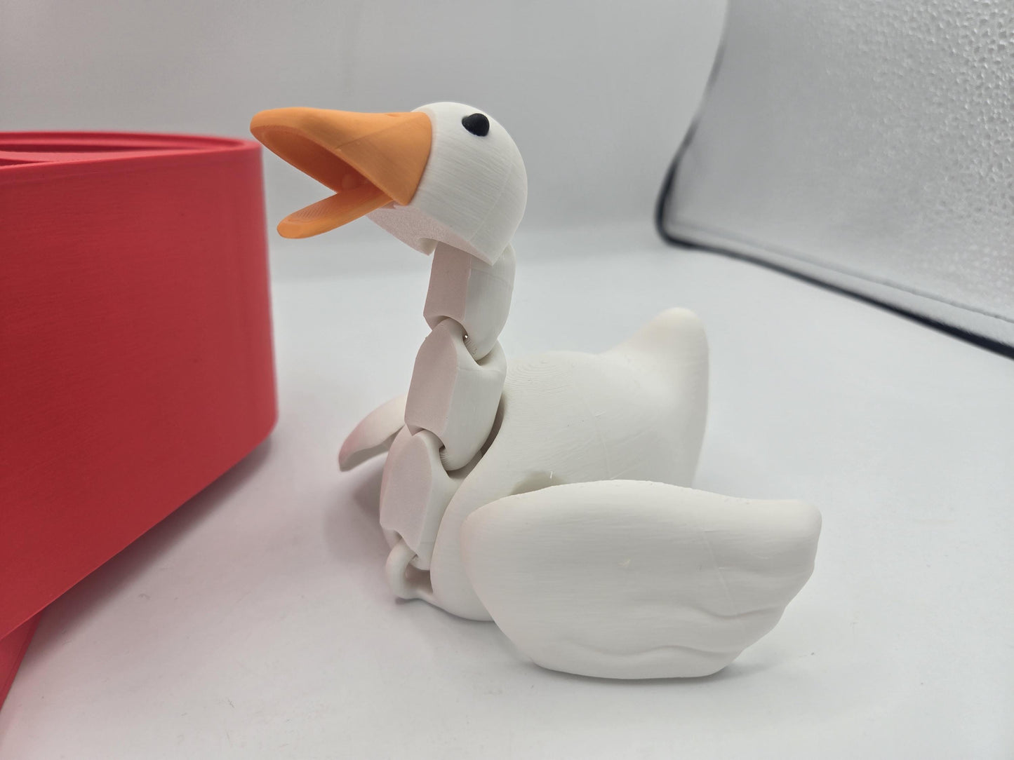 Duck Flexi with Heart Box and Silly Message 3D Print