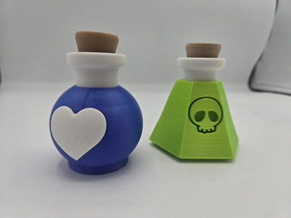 Health Potion or Poison Bottle Mechanical Key Clicker 3D Print