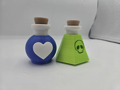 Health Potion or Poison Bottle Mechanical Key Clicker 3D Print