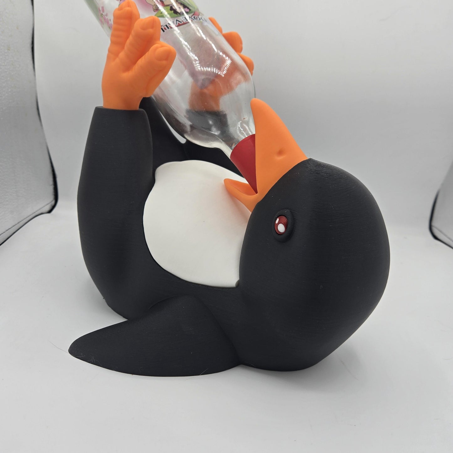 Penguin Wine Bottle Holder Silly Display 3D Print