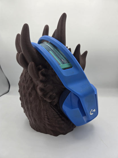 Dragon Bust Style Headset/Headphone Stand or Fantasy Home Decor 3D Print