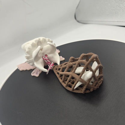 Tooth Fairy with Bag of Teeth Spooky Fun Display 3D print close-up detail shot