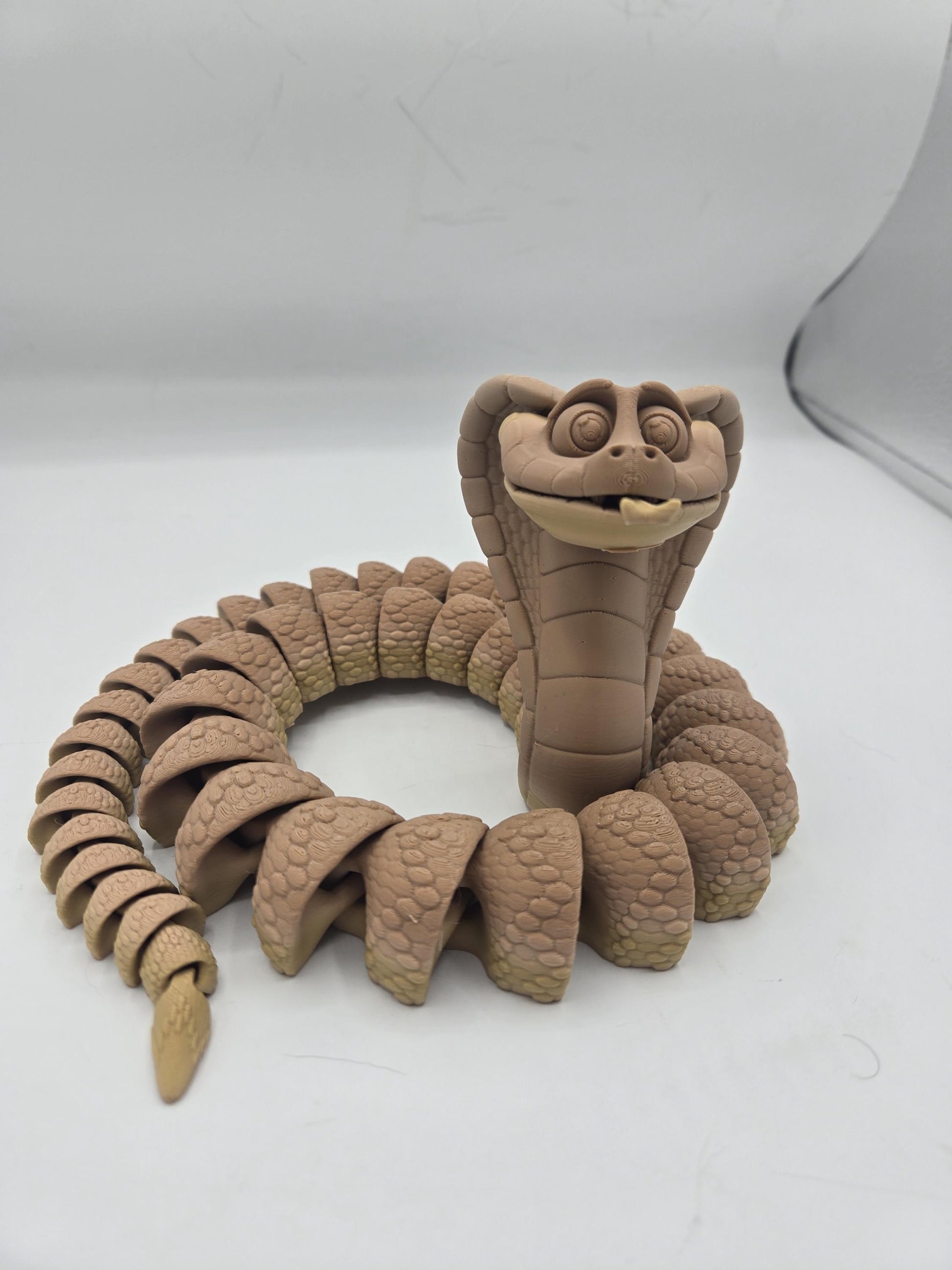 King Cobra Flexi Articulated Snake 3D print alternate angle