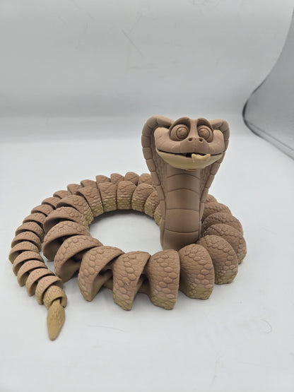 King Cobra Flexi Articulated Snake 3D print alternate angle