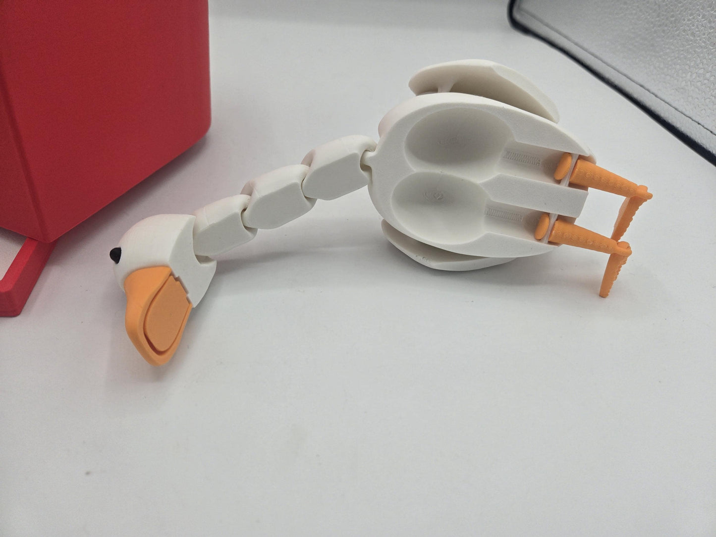 Duck Flexi with Heart Box and Silly Message 3D Print