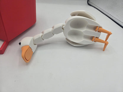 Duck Flexi with Heart Box and Silly Message 3D Print