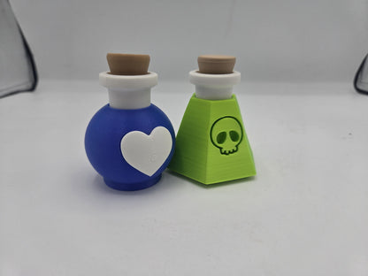Health Potion or Poison Bottle Mechanical Key Clicker 3D Print
