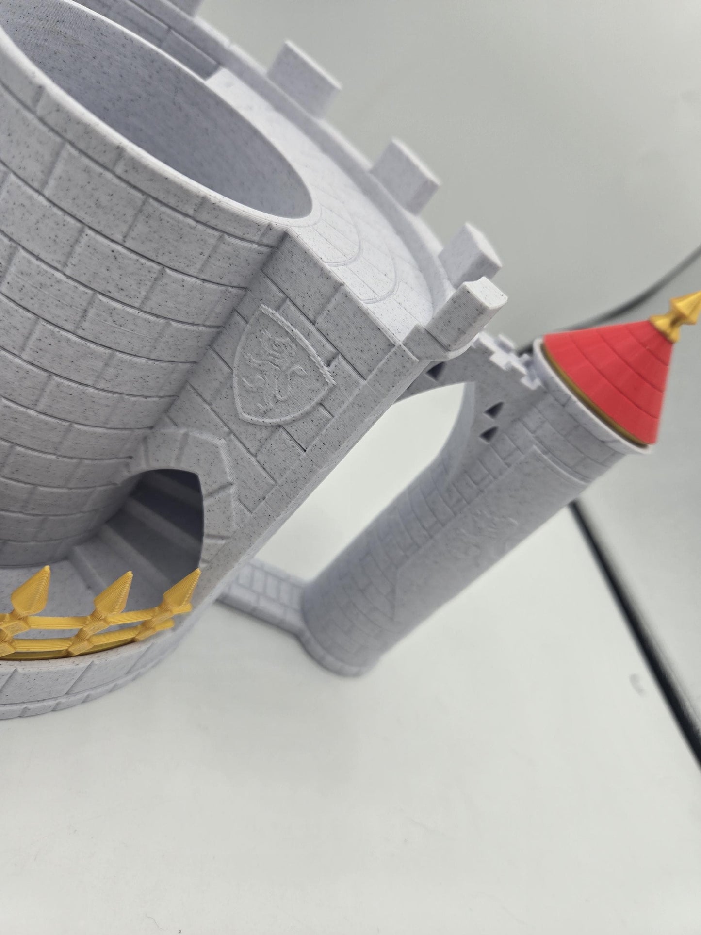Medieval Castle Dice Tower and Can Holder Combo 3D Print