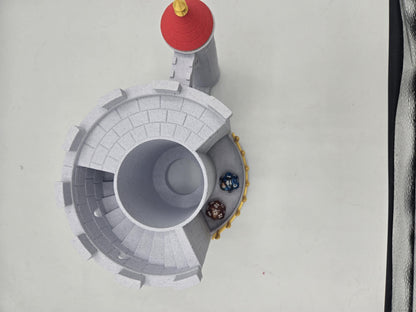 Medieval Castle Dice Tower and Can Holder Combo 3D Print