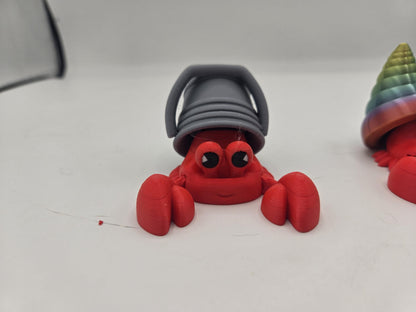 Hermit Crab Mechanical Key Clicker | Variety of Shell Types | 3D Print