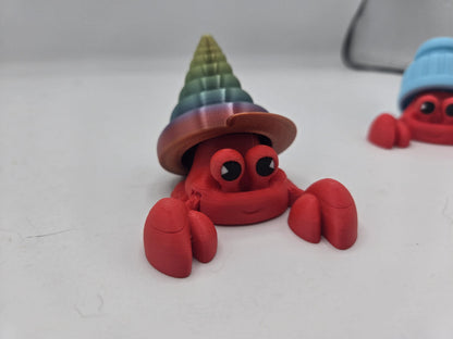 Hermit Crab Mechanical Key Clicker | Variety of Shell Types | 3D Print