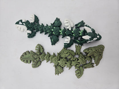 Monstera Plant Baby Dragon Articulated Flexi 3D Print