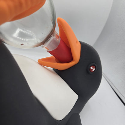 Penguin Wine Bottle Holder Silly Display 3D Print