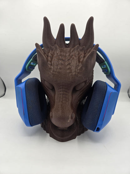 Dragon Bust Style Headset/Headphone Stand or Fantasy Home Decor 3D Print