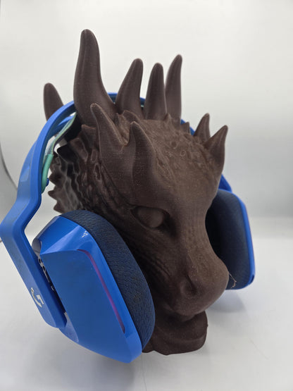 Dragon Bust Style Headset/Headphone Stand or Fantasy Home Decor 3D Print