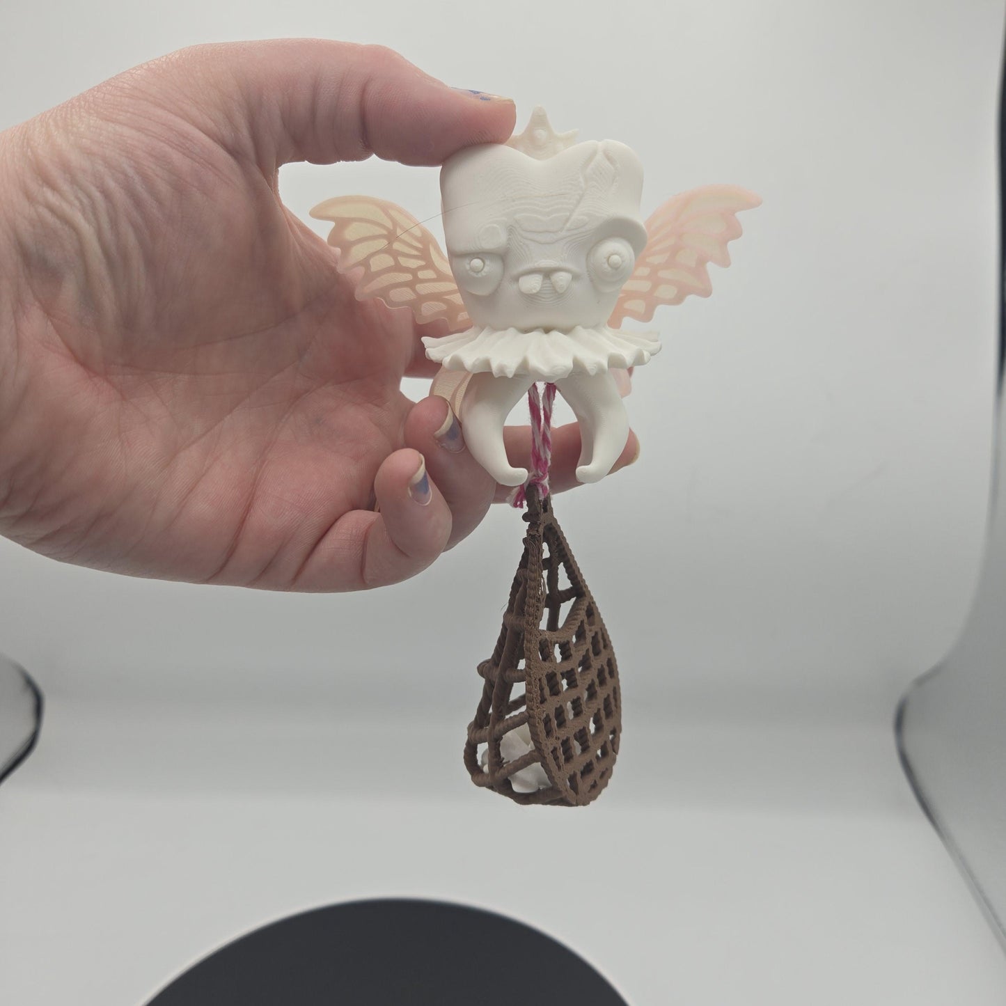 Tooth Fairy with Bag of Teeth Spooky Fun Display 3D print alternate angle