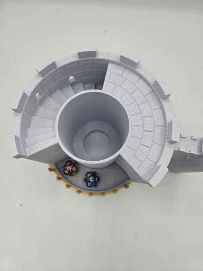Medieval Castle Dice Tower and Can Holder Combo 3D Print