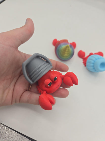 Hermit Crab Mechanical Key Clicker | Variety of Shell Types | 3D Print